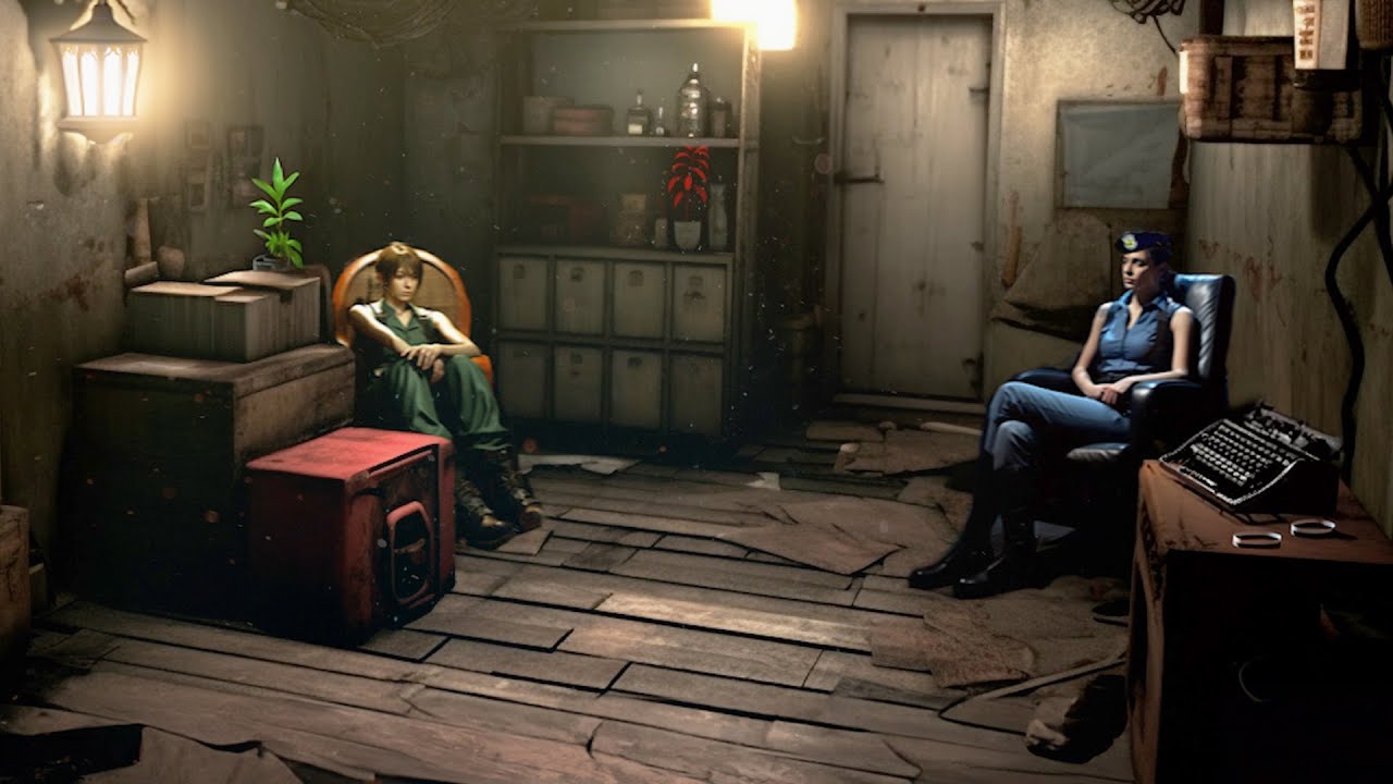 Relaxing Resident Evil Music - Saferoom Ambience With Jill & Rebecca During Zombie Apocalypse