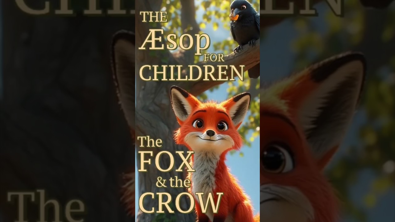 The Fox and the Crow Classic Aesop Tale for Children Flattery and Fallen Cheese ! 