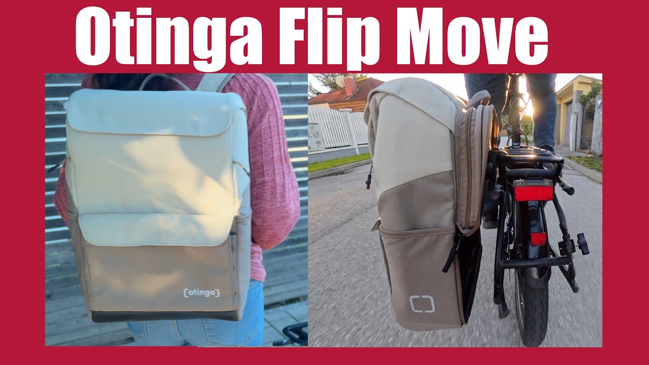Otinga Flip Move - kompakte, super praktische Fahrradtasche-Rucksack-Kombi.