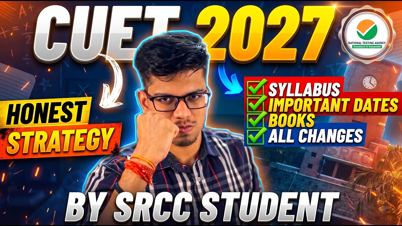 How to PREPARE for CUET 2027 (Honest strategy) by SRCC student🔥CUET 2027 preparation strategy | CUET