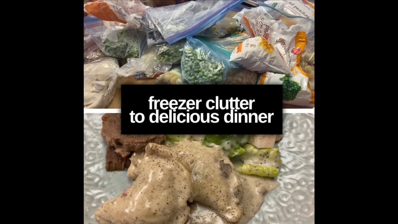 Pantry challenge, freezer clean out cook dinner from the freezer clutter. #threeriverschallenge