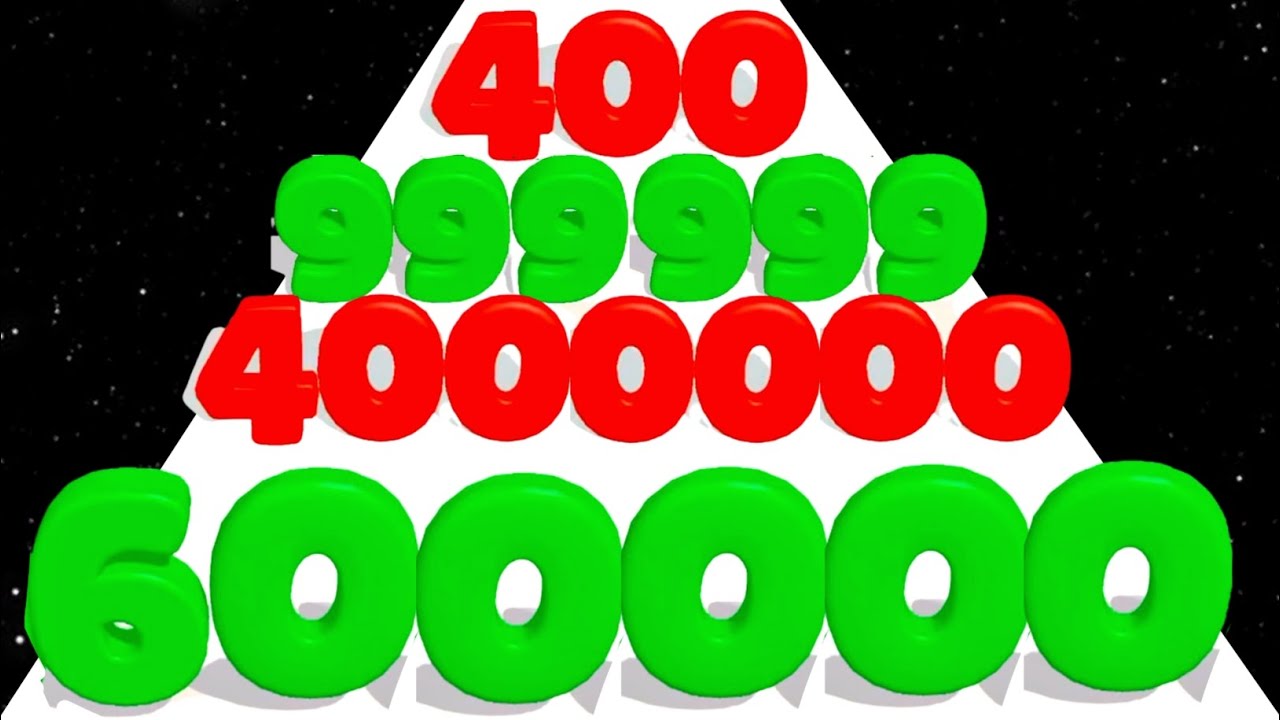 Number Master Run (vs) Man Runner 2048 - Math Games Max Level (ASMR Gameplay)