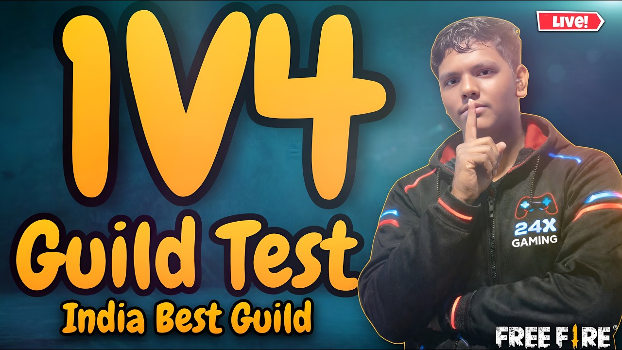 India Best Guild ❌ 1V4 Guild Test LIVE 🔥 | Real Skill Check 😈