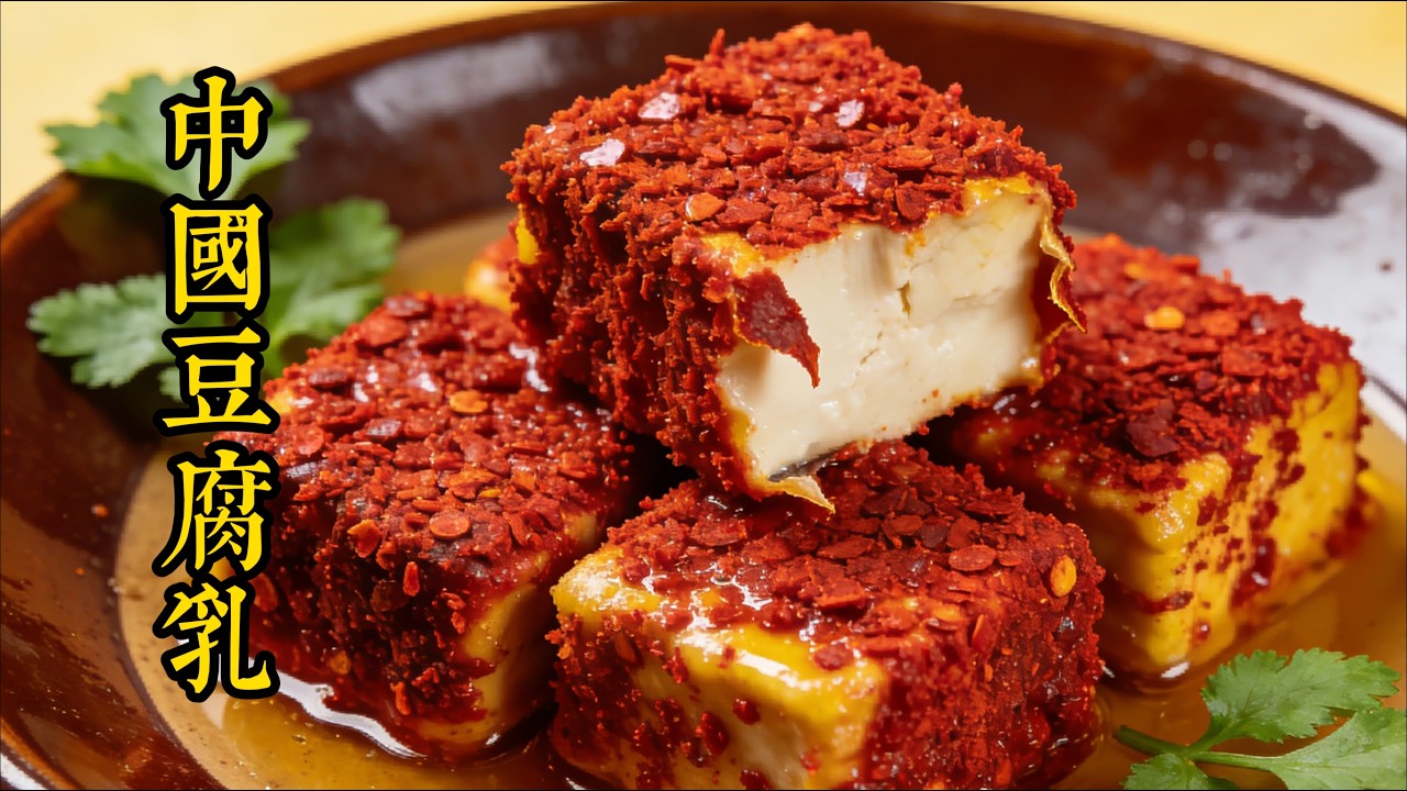 熱水沖泡米飯佐上發酵豆腐——童年午後的滋味。Hot water over rice with fermented tofu—the taste of childhood afternoons.