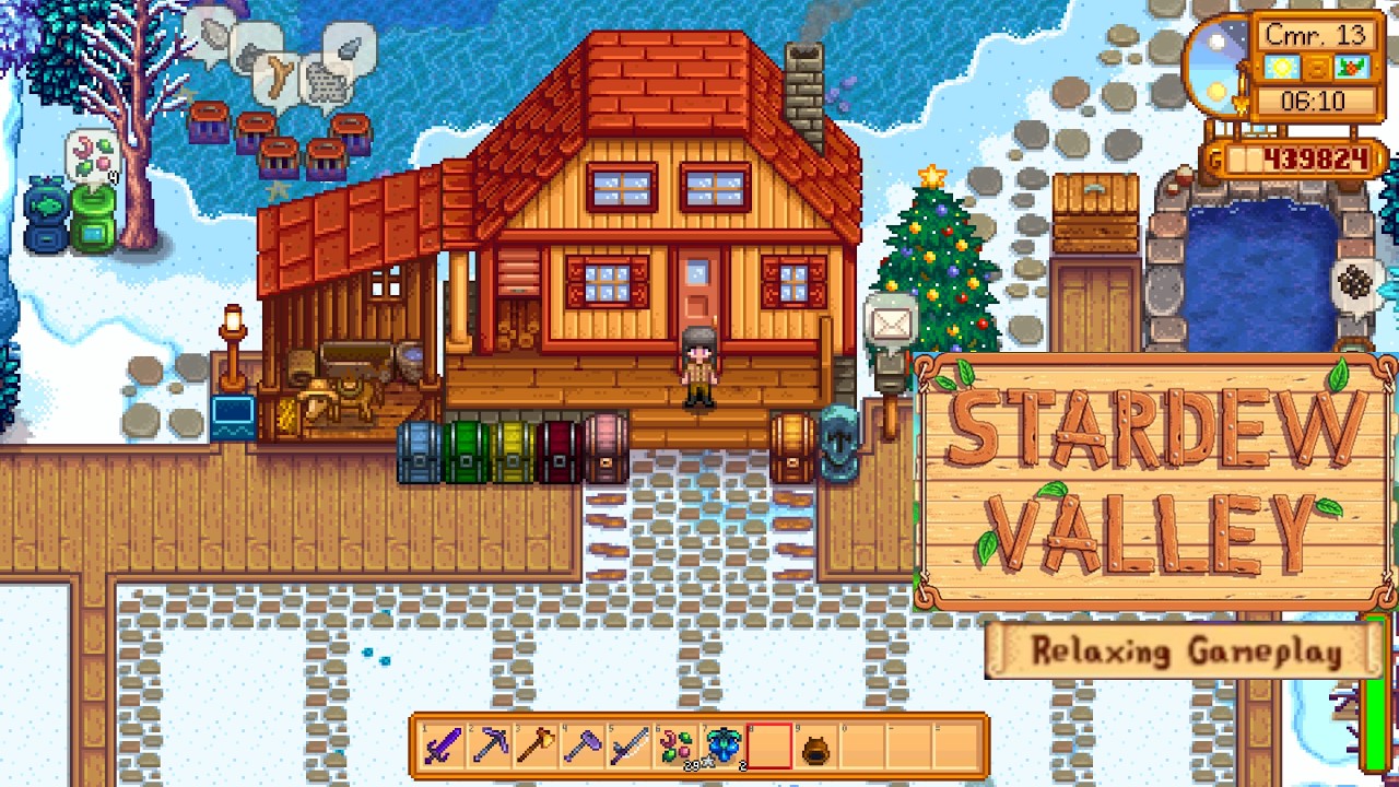 Relaxing Stardew Valley Gameplay | 2nd Year❄️Winter Day 17-22 (No Commentary) for Sleep,Study,Focus!