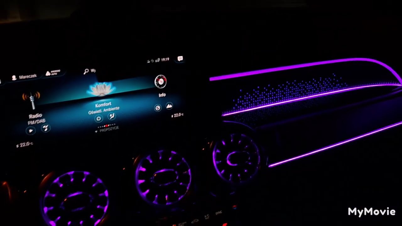 Oświetlenie Ambiente Mercedes GLB 2020-2024 Montaż 732 606 000 #ambiente #mercedes #mercedesamg