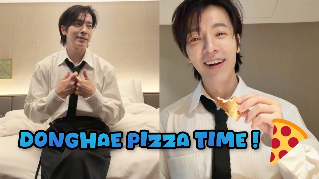 Donghae’s Pizza Time After the Sakura Music Festival in Kaohsiung