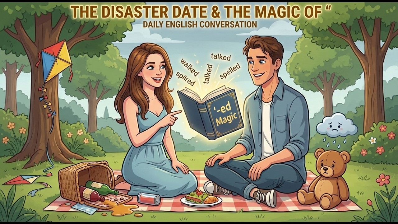 The Disaster Date & The Magic of '-ed' | Daily English Conversation for English Learner