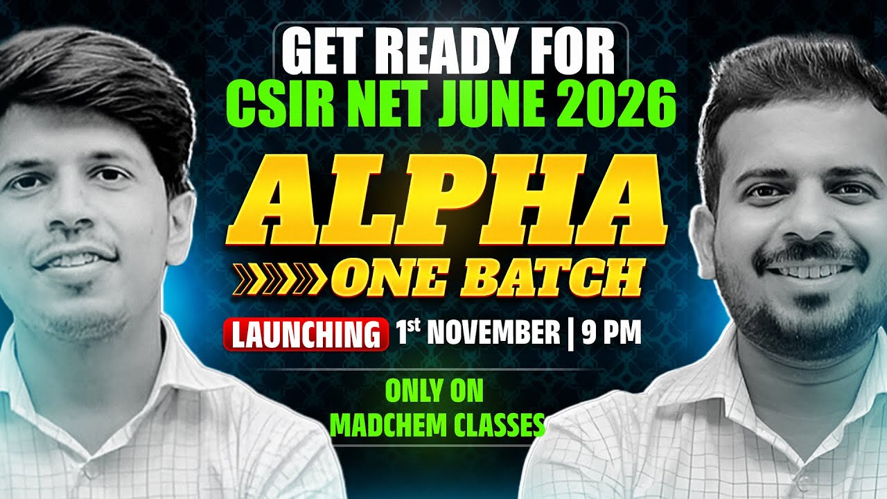 CSIR NET June 2026 | Alpha Batch | CSIR NET Preparation 2026 | CSIR NET Chemical Science Classes