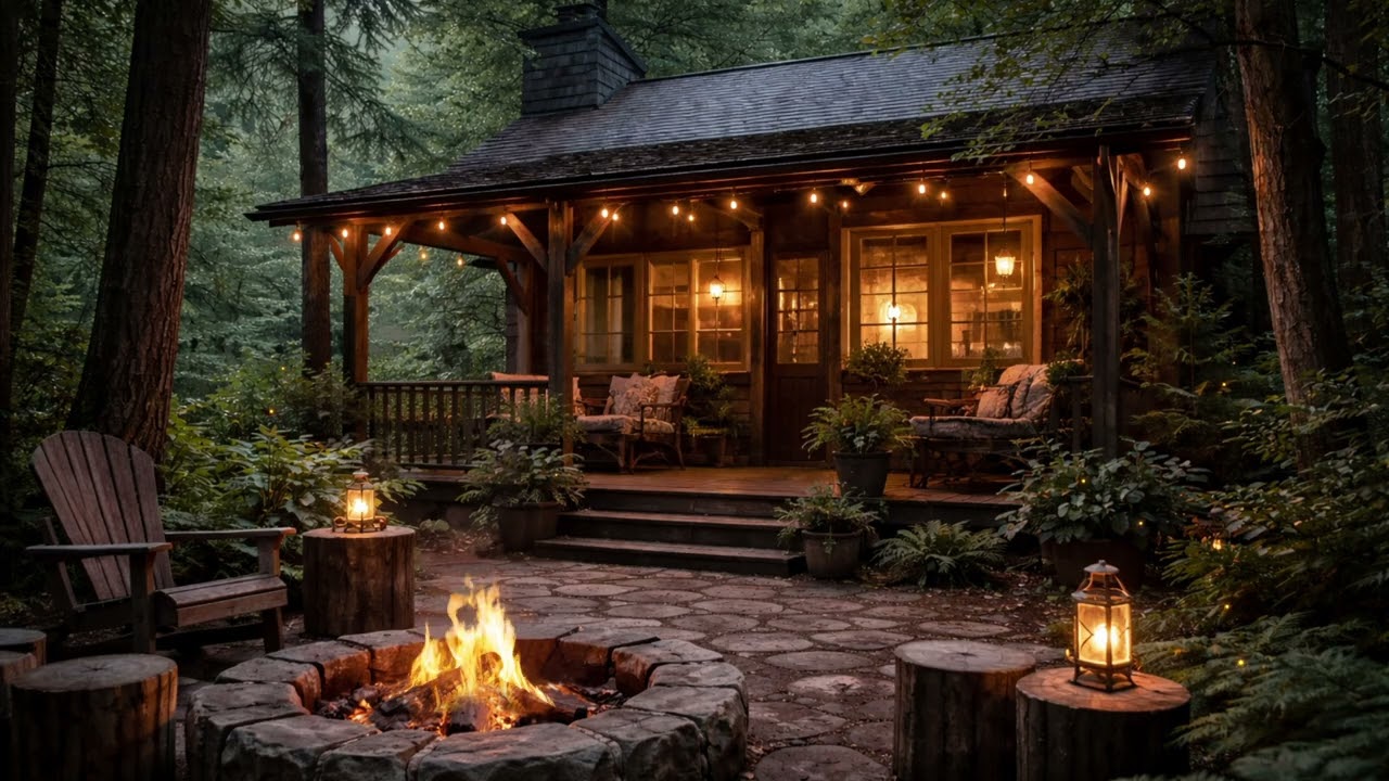 A Forest Cottage with a Warm Fire, Toasty and Secluded, for Sleeping and Napping.