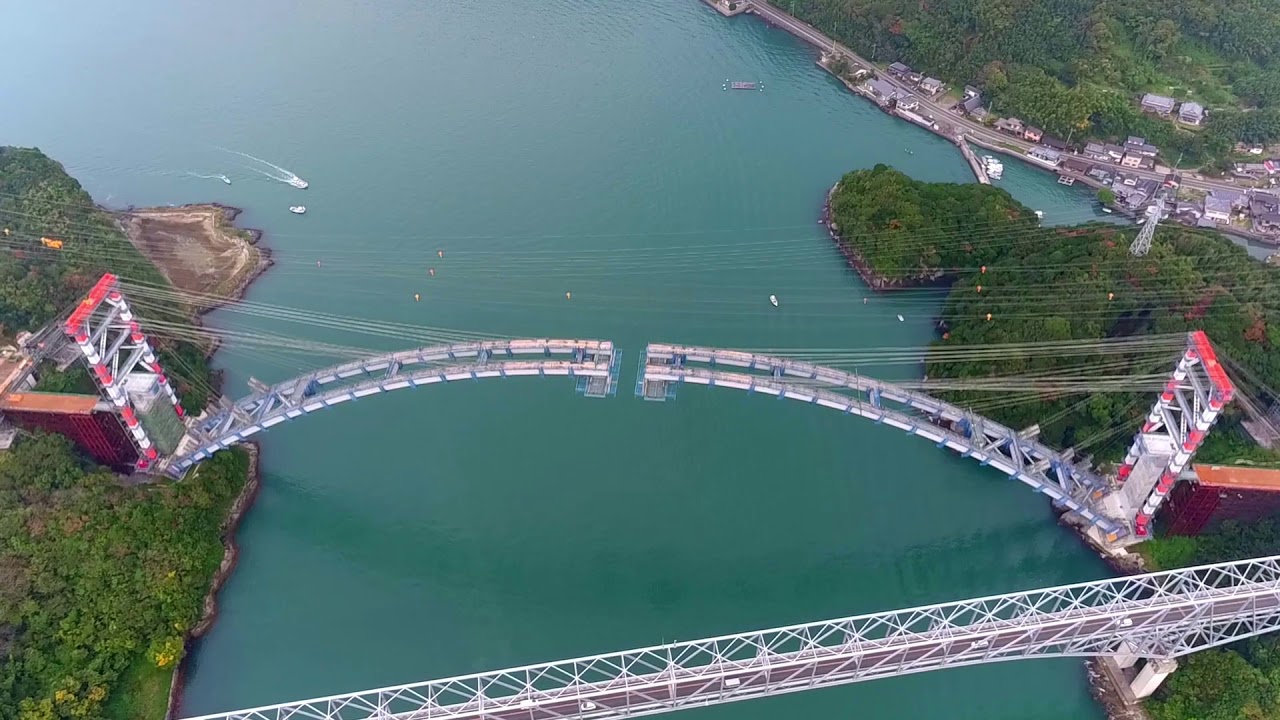 【ドローン空撮】　熊本県　新天門橋（2016年11月）