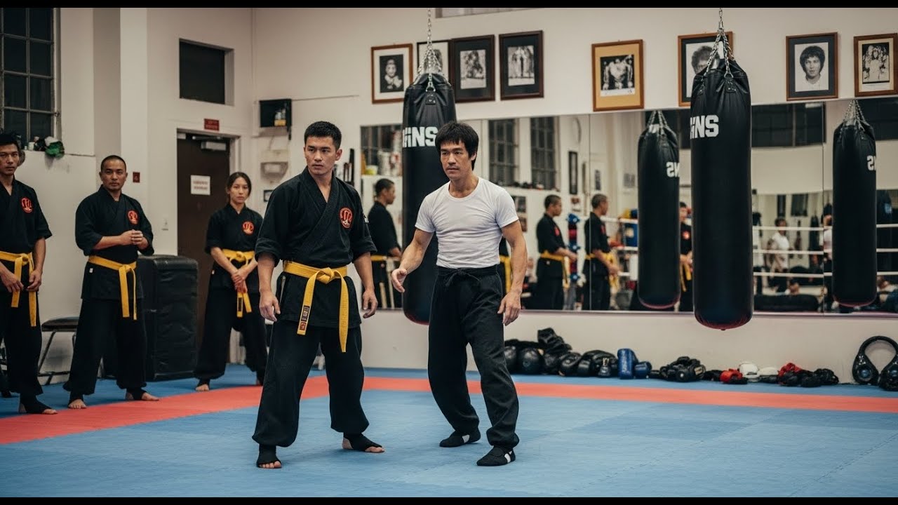 Bruce Lee encontrou um faixa-preta confiante — segundos depois, respeito