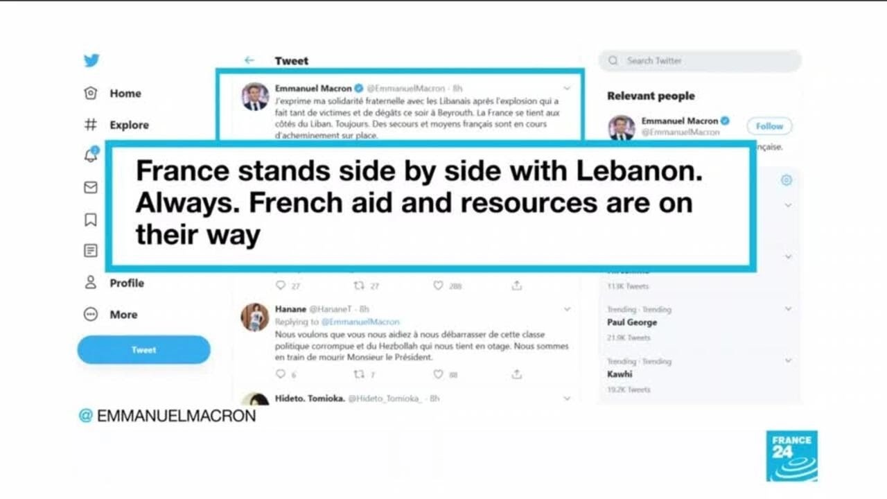 Countries pledge aid to Lebanon after deadly explosion rocks Beirut &bull; FRANCE 24 English
