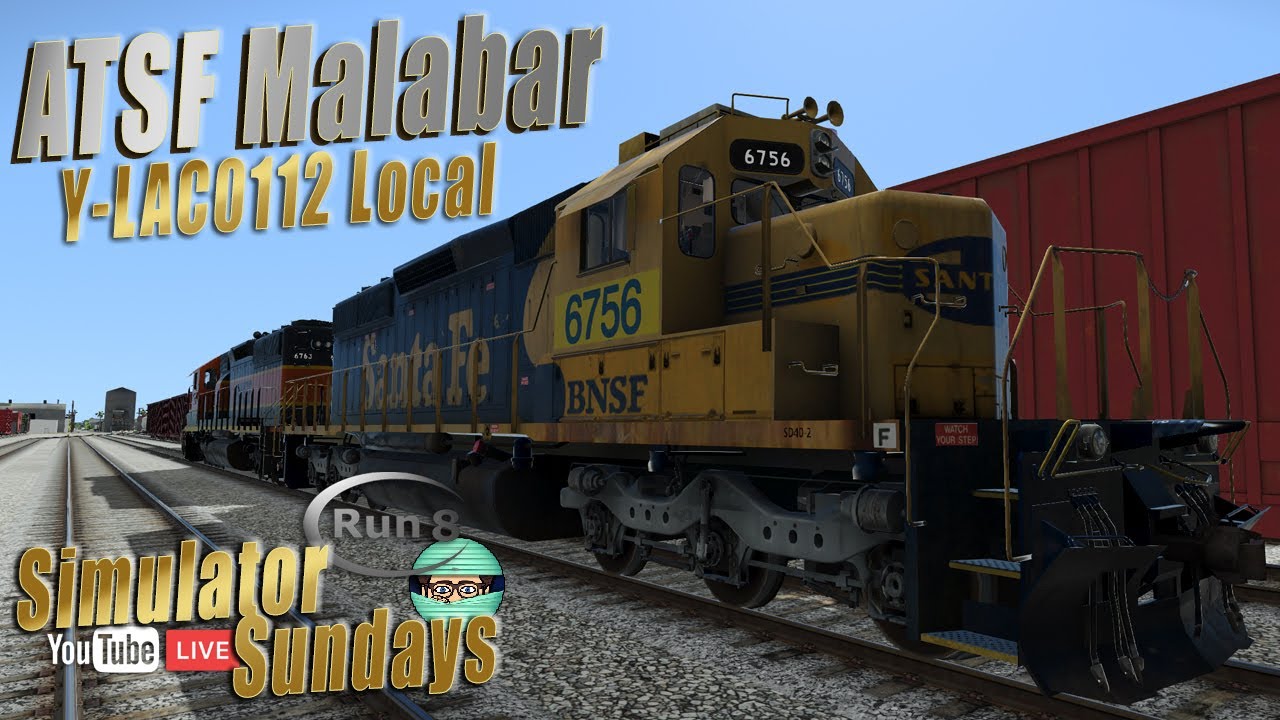 Run 8 Live | ATSF Malabar | Y-LAC0112 Local
