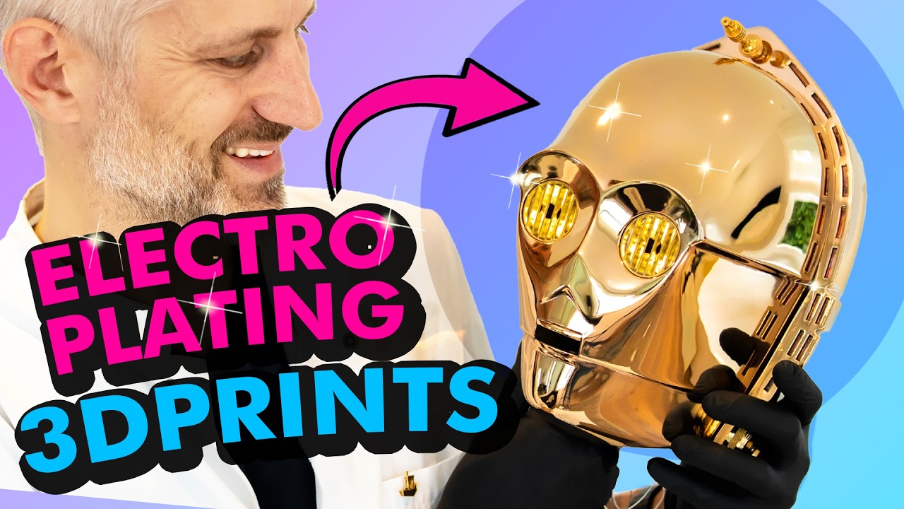 How to create stunning Props from 3D Prints by Electroplating them!