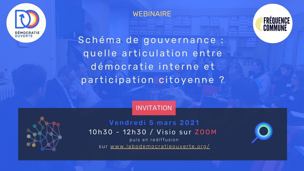Schéma de Gouvernance : quelles articulations entre démocratie interne et participation citoyenne ?