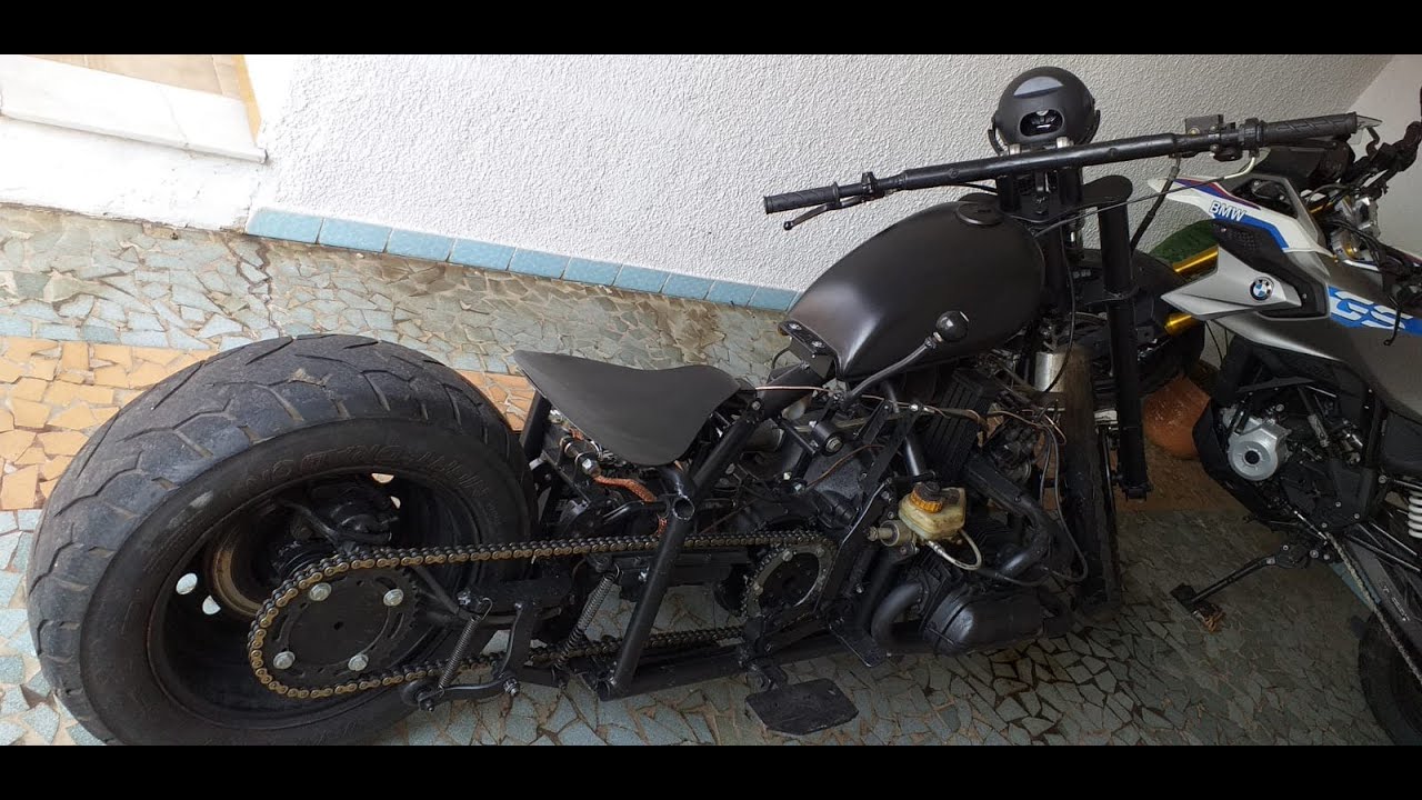 Moto com motor de fusca.