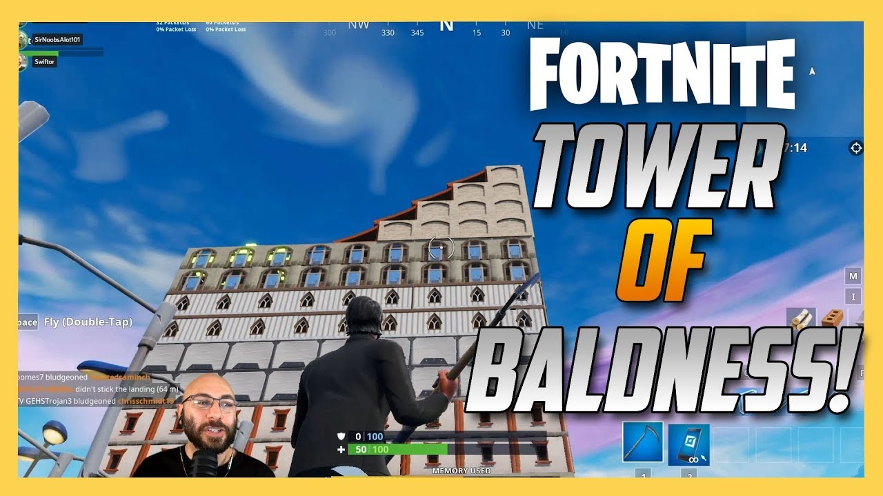 Tower of Baldness - 7 Floor Maze! Fortnite Creative - Code Inside