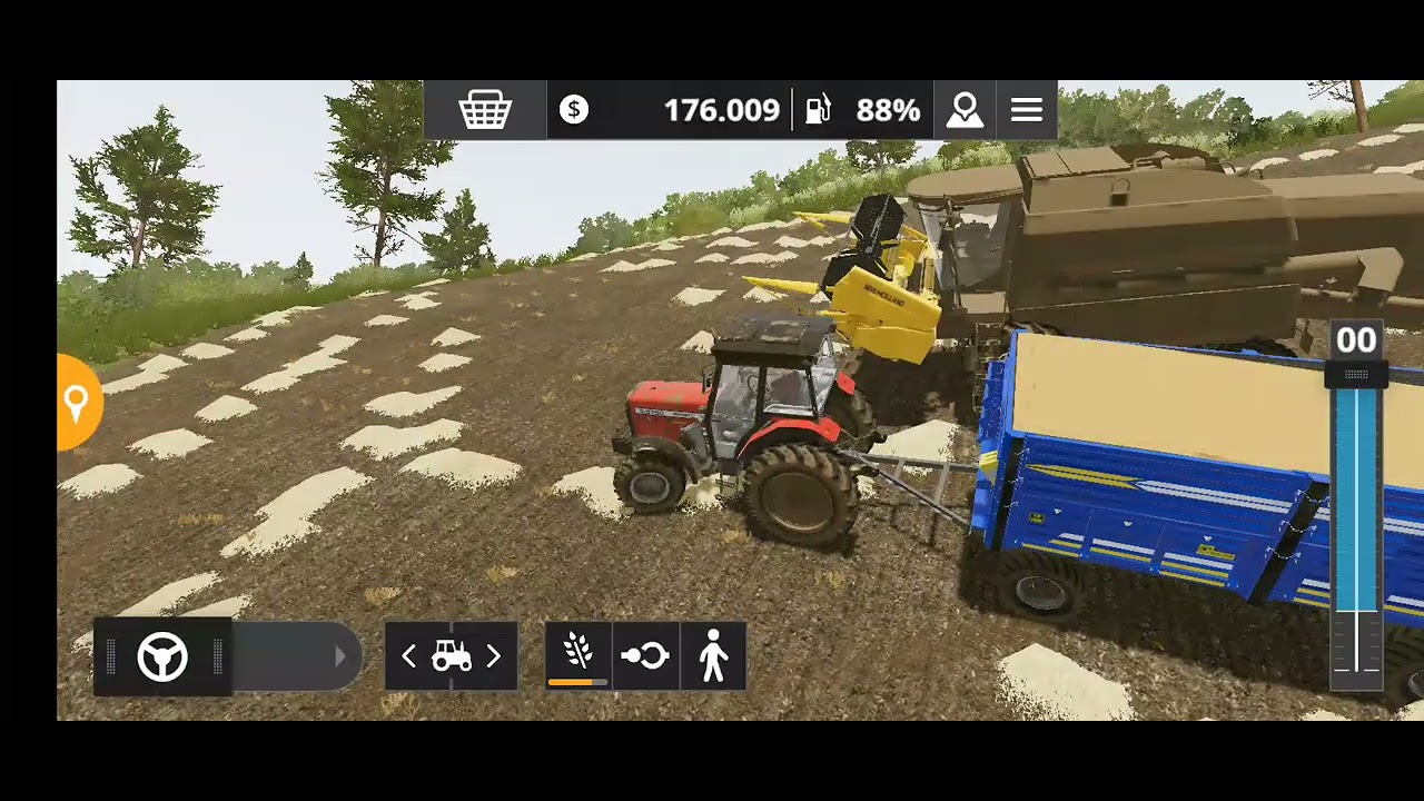 FS 20 mod MF 3.075D ile buğday hasatını taşıdık