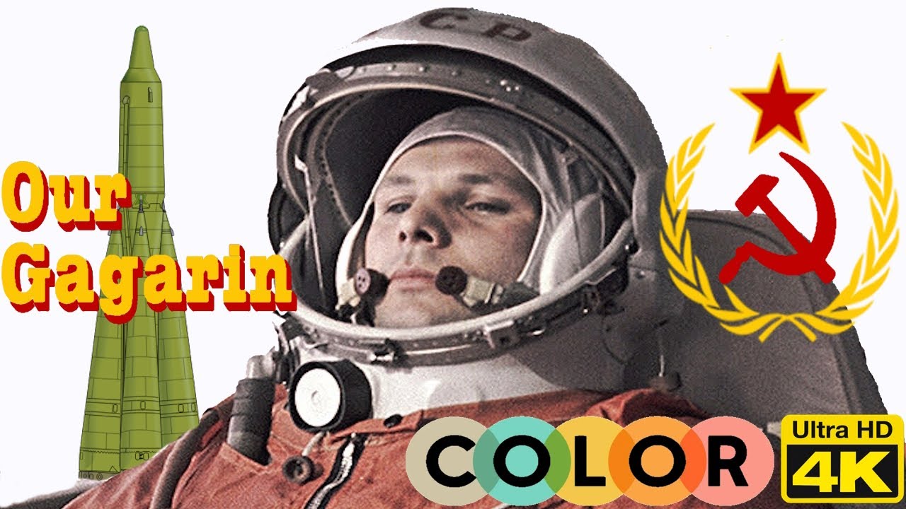 Наш Гагарин, 1971 color_AI 3840x2880 4K Sub