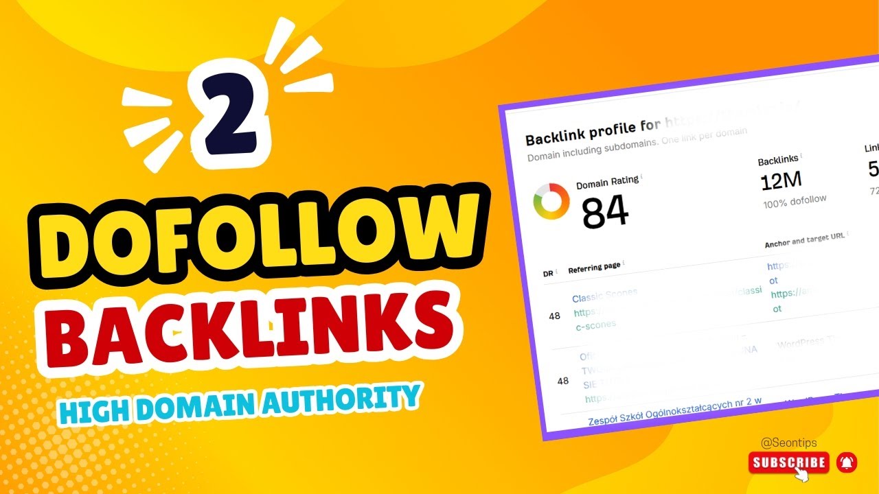 Free Backlinks for Website | 2 High Authority Dofollow Backlinks - SEO Strategy Instant Approval
