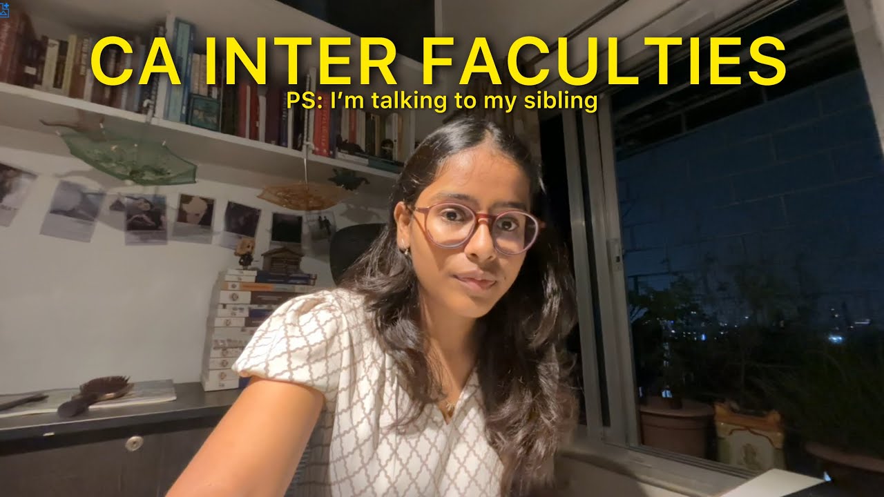 Faculties for CA Inter (biased opinion)