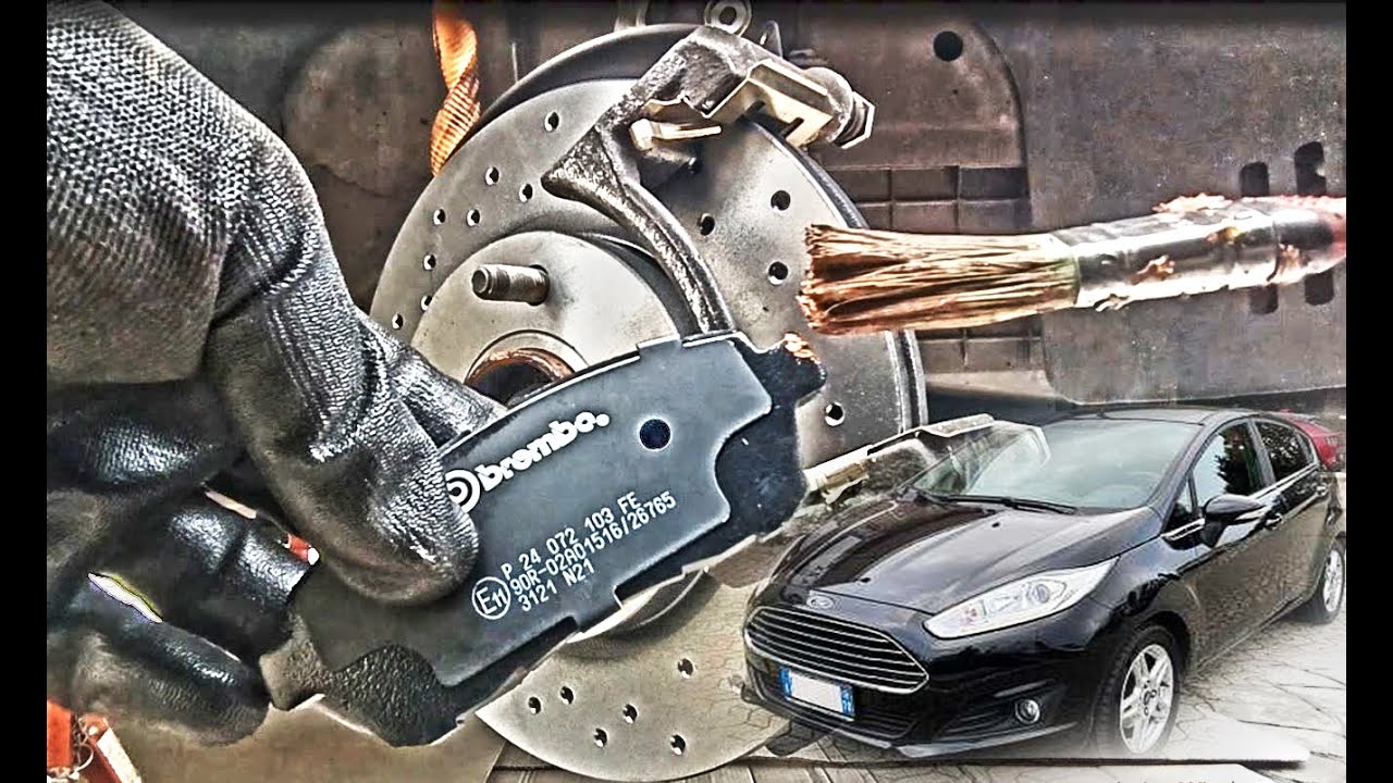 SERVICING FORD FIESTA 6 1.5 TDCI NEW BREMBO BRAKE PADS AND DISKS.