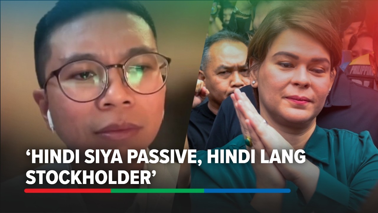 VP Sara not a passive stockholder in Chow Foods, says law prof | ABS-CBN News