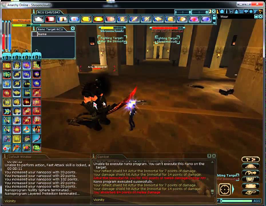 Anarchy Online froob nanotech beats Aztur the Immortal