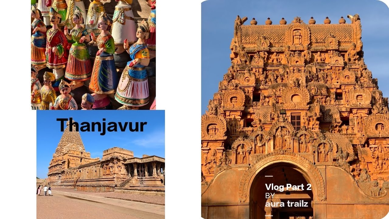 Trivandrum to Tanjavur Vlog 2/2 | Big Temple | Maratha Palace | Rock Temple | Trichy | History 