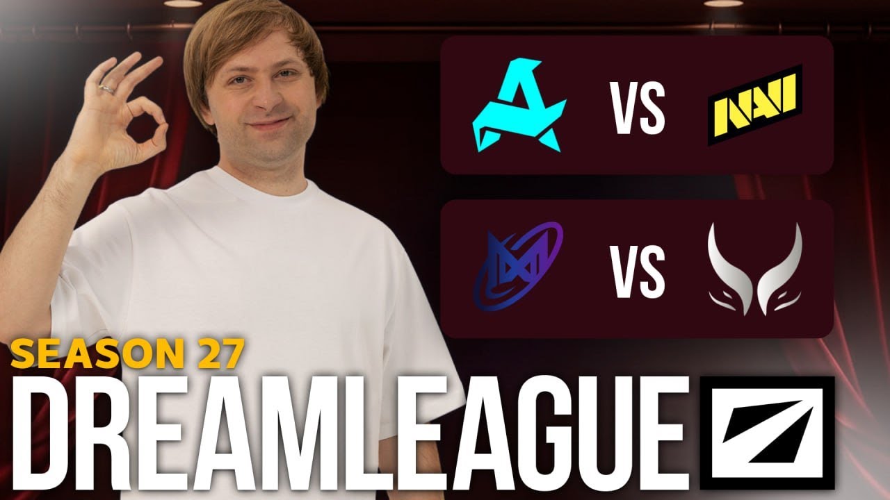 НС смотрит группы Dreamleague S27