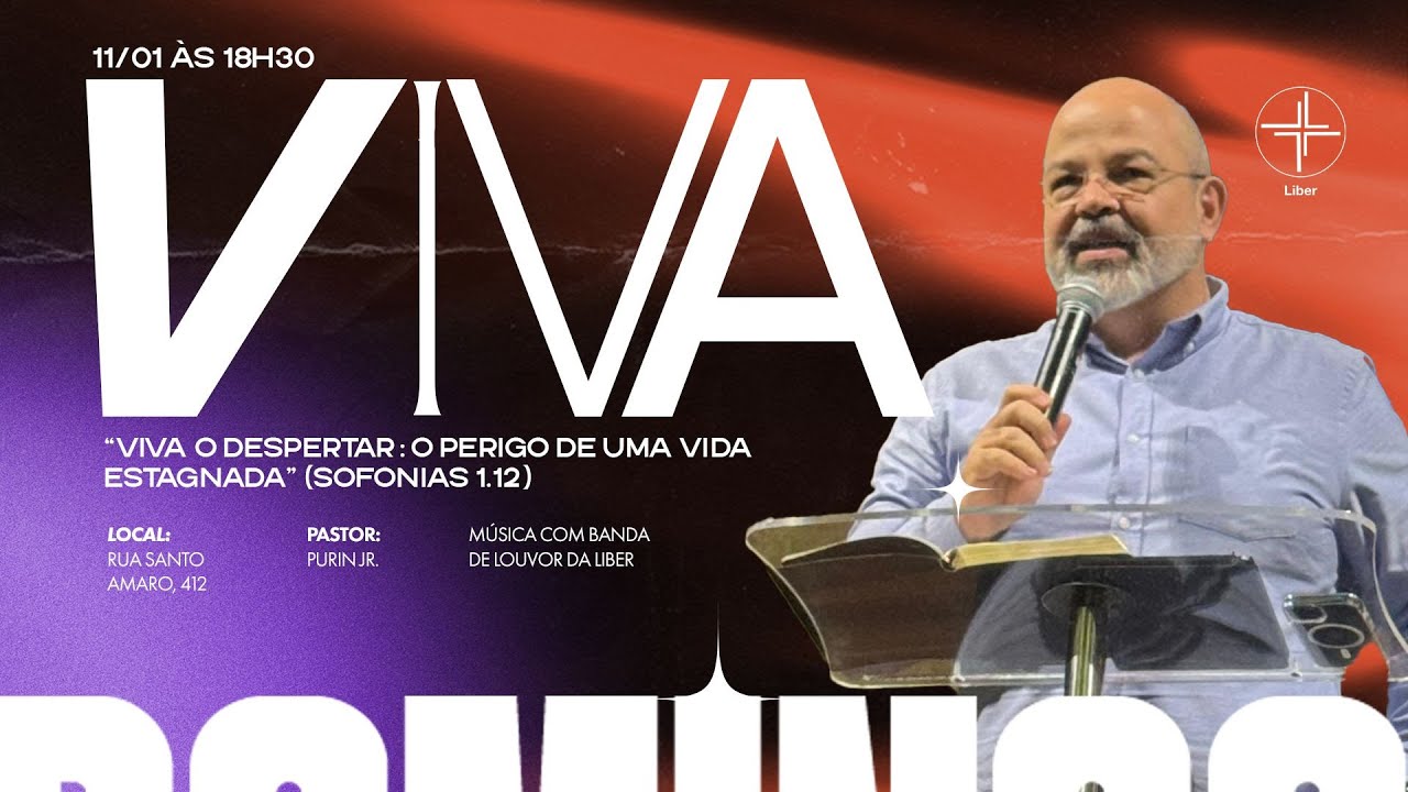 CULTO VIVA | O perigo de uma vida estagnada | Pr. Purin Jr. – 11/01/2026