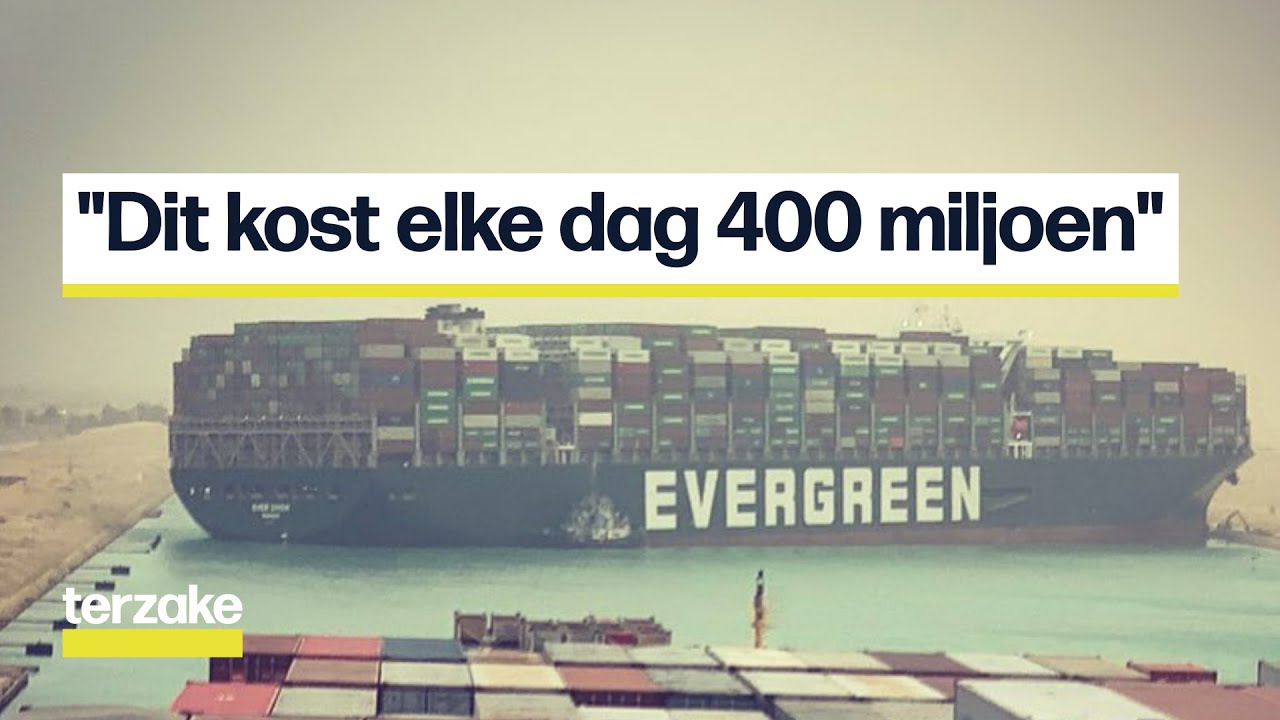 Vastgelopen containerschip kan Suezkanaal nog dagenlang blokkeren | Terzake