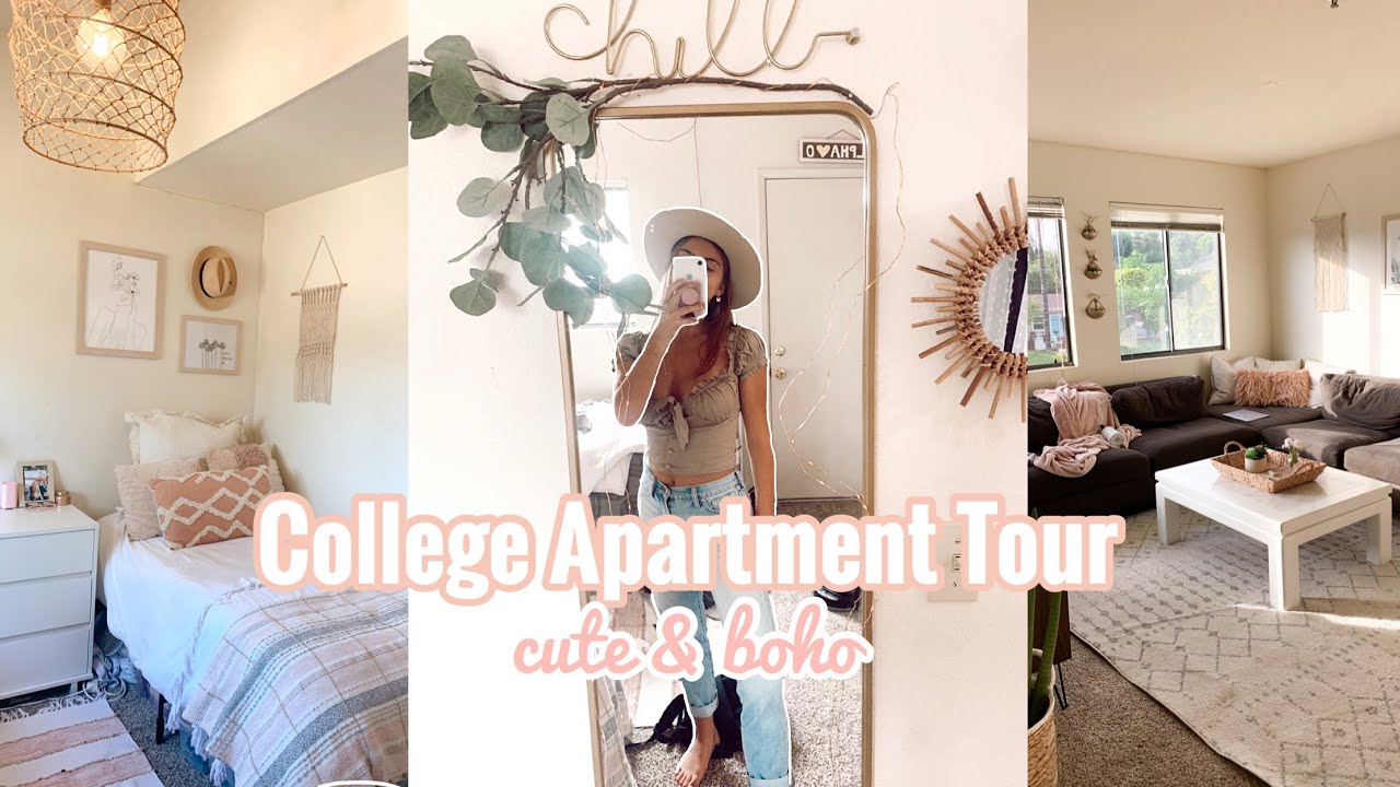 College Apartment Tour (pinterest inspired apartment makeover)