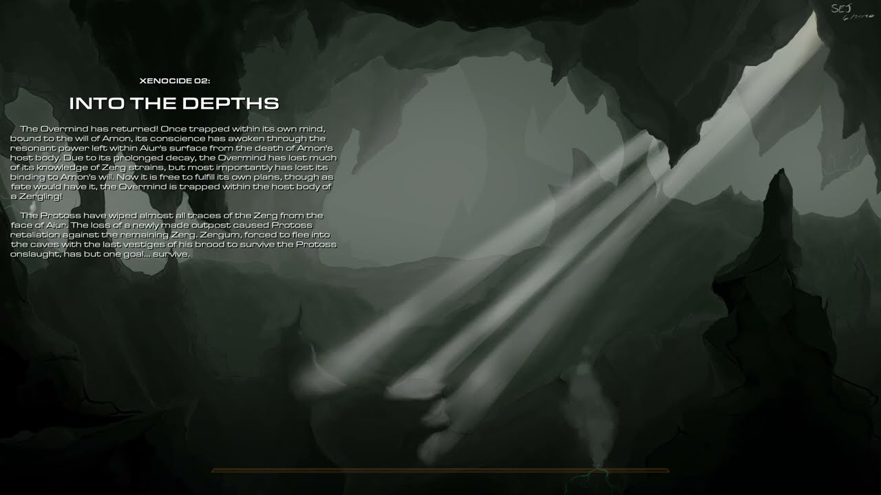 StarCraft 2 Xenocide campaign 2 mission Into the Depths