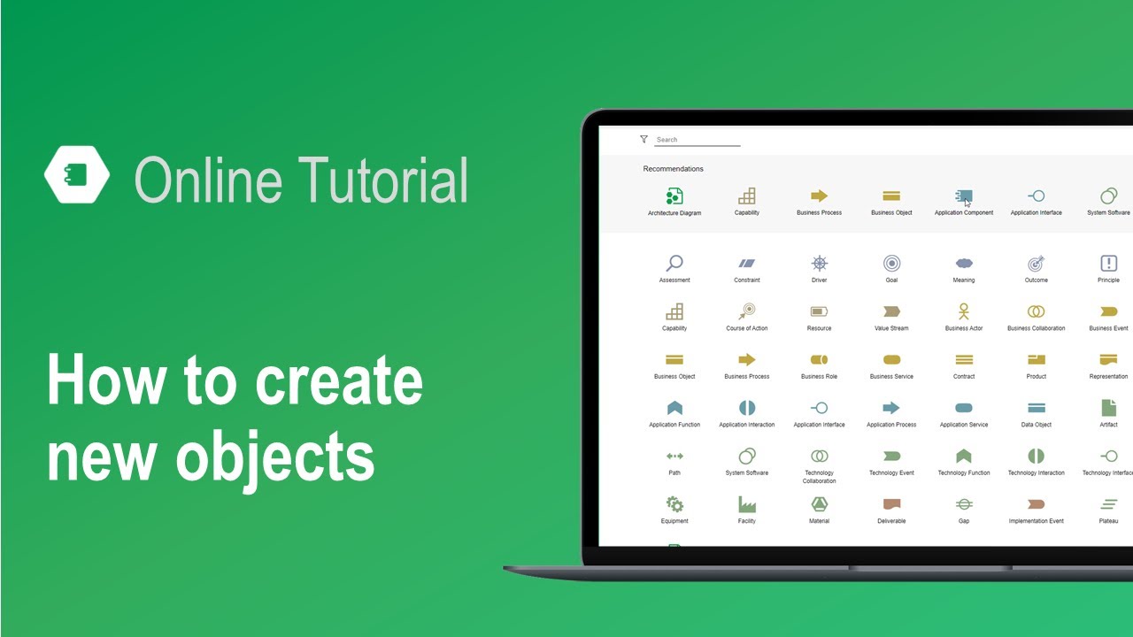 Create new objects in ADOIT