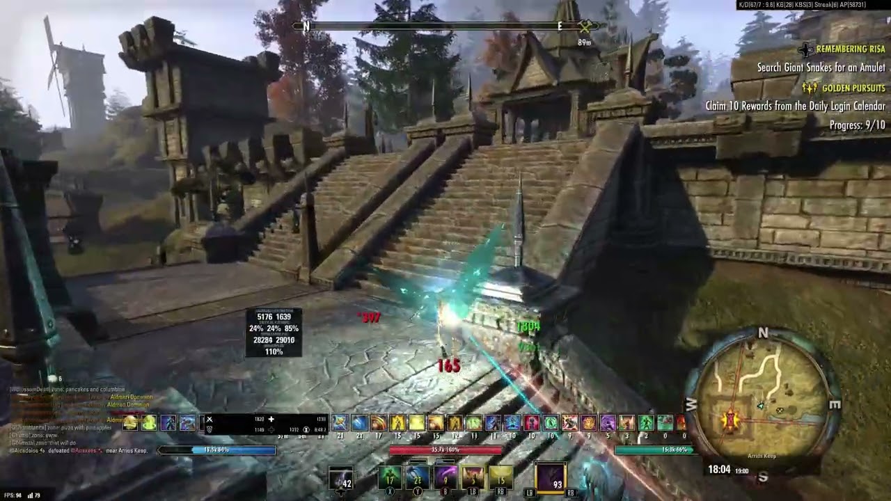The Elder Scrolls Online: Cyrodiil Open world PvP U48 #elderscrolls  #eso #pvp #gameplay #mmorpg