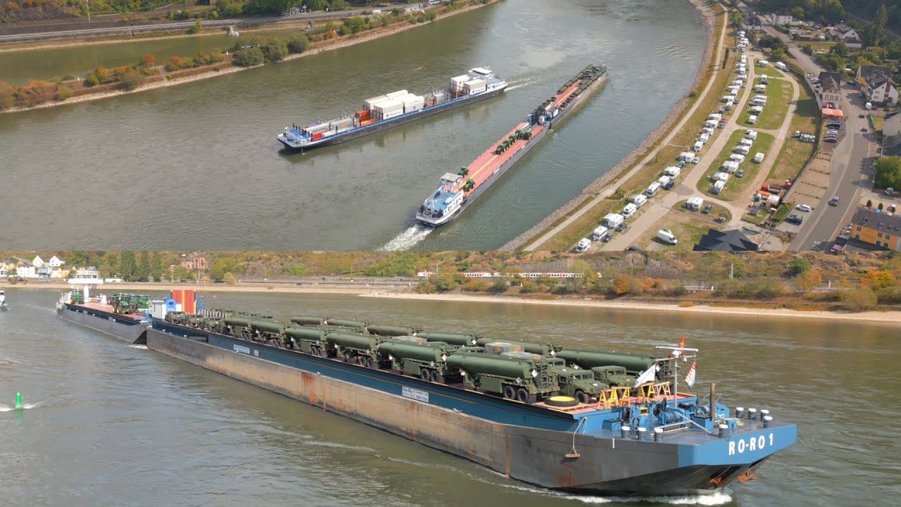 BIJZONDER TRANSPORT VECHT TEGEN DE STERKE STROOM! SPECTACULAIRE STUURMANSKUNSTEN BIJ LORELEI! #120