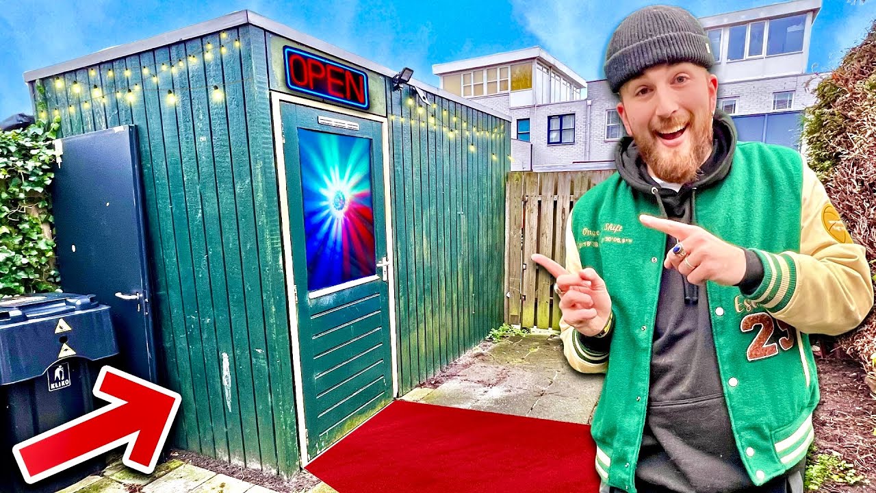 Wij BOUWEN een NACHT-CLUB in mijn achtertuin!