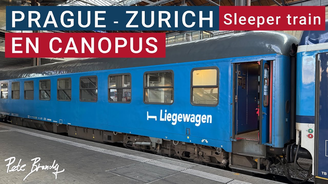 TRIP REPORT | Prague to Zurich sleeper train | EuroNight Canopus | 14 hours in Couchette