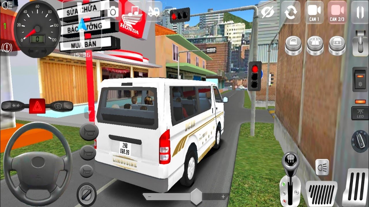Minibus Simulator Vietnam - Toyota Hiace Van Driving - Bus Game Android Gameplay