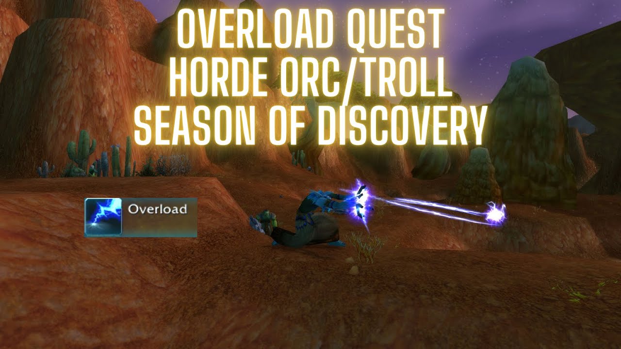 Overload Shaman Quest Icons of Power Orc / Troll World of Warcraft Season of Discovery