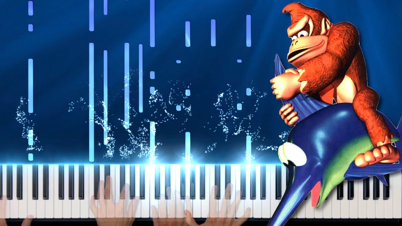 Aquatic Ambiance - Donkey Kong Country Piano Duet with Myself!