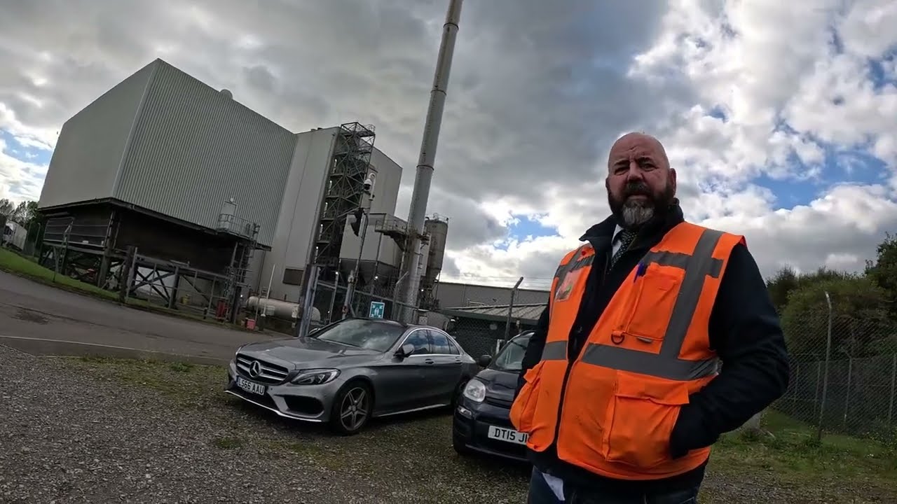 Bio Energy Portalbot droned from the fence .#security #drone #biomass