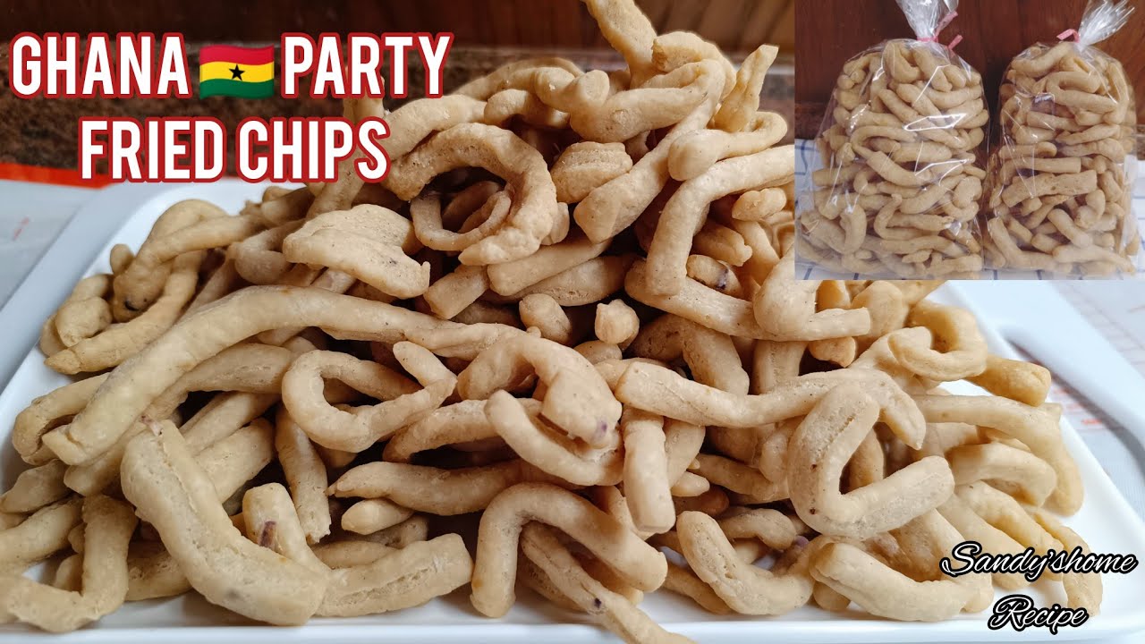 How To Make Ghanaian Party Fried Chips Recipe/Fried Chips.