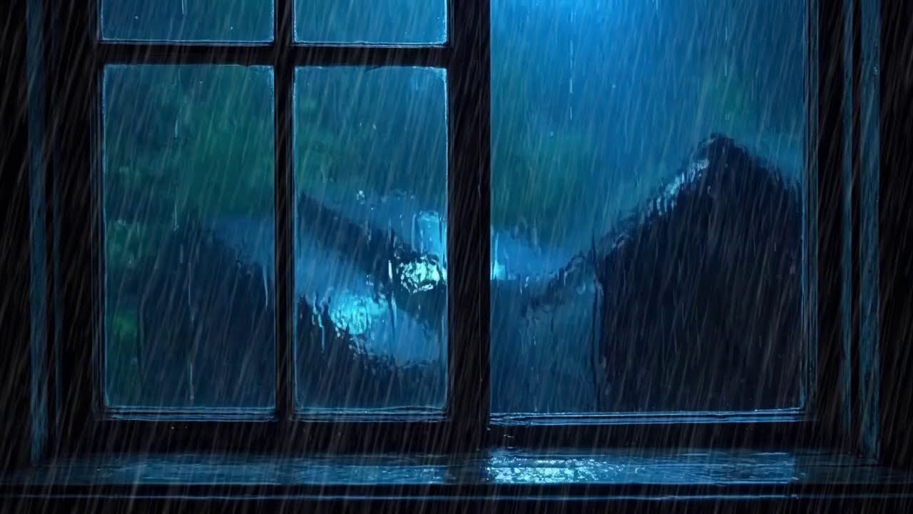💤 Calming Rain to Sleep Fast | Perfect Sound for Night Relaxation 🌧️