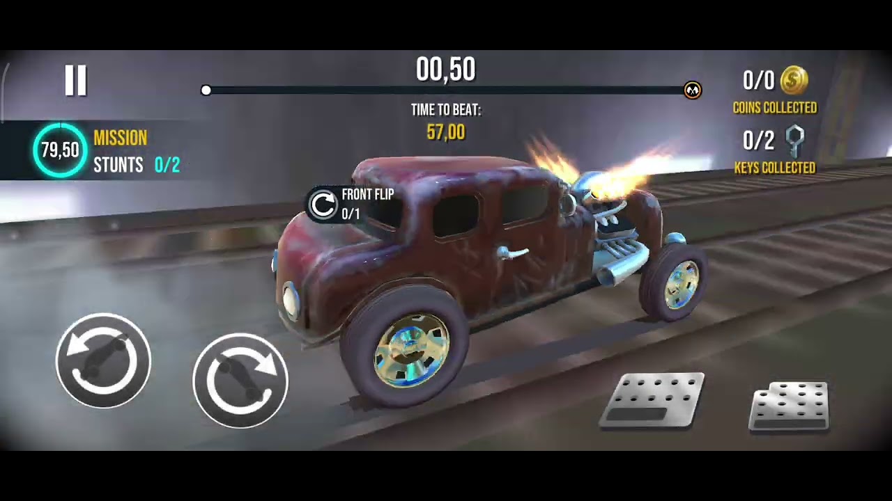 Classic Car Upgraded with V6 Flame Engine | Extreme Challenges Levels 531–540 | Stunt Car Extreme
