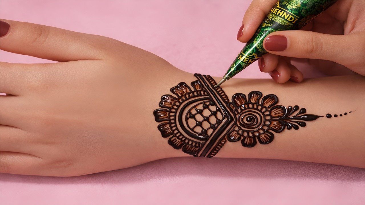 Easy mehndi design hand for beginners | eid mehndi design | Anisha mehndi magic