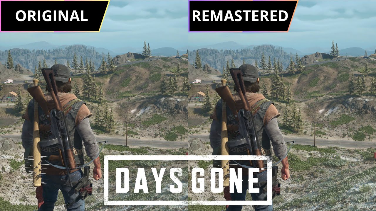 Days Gone - Original vs Remastered - Comparison of Details - Graphics Comparison - Physics