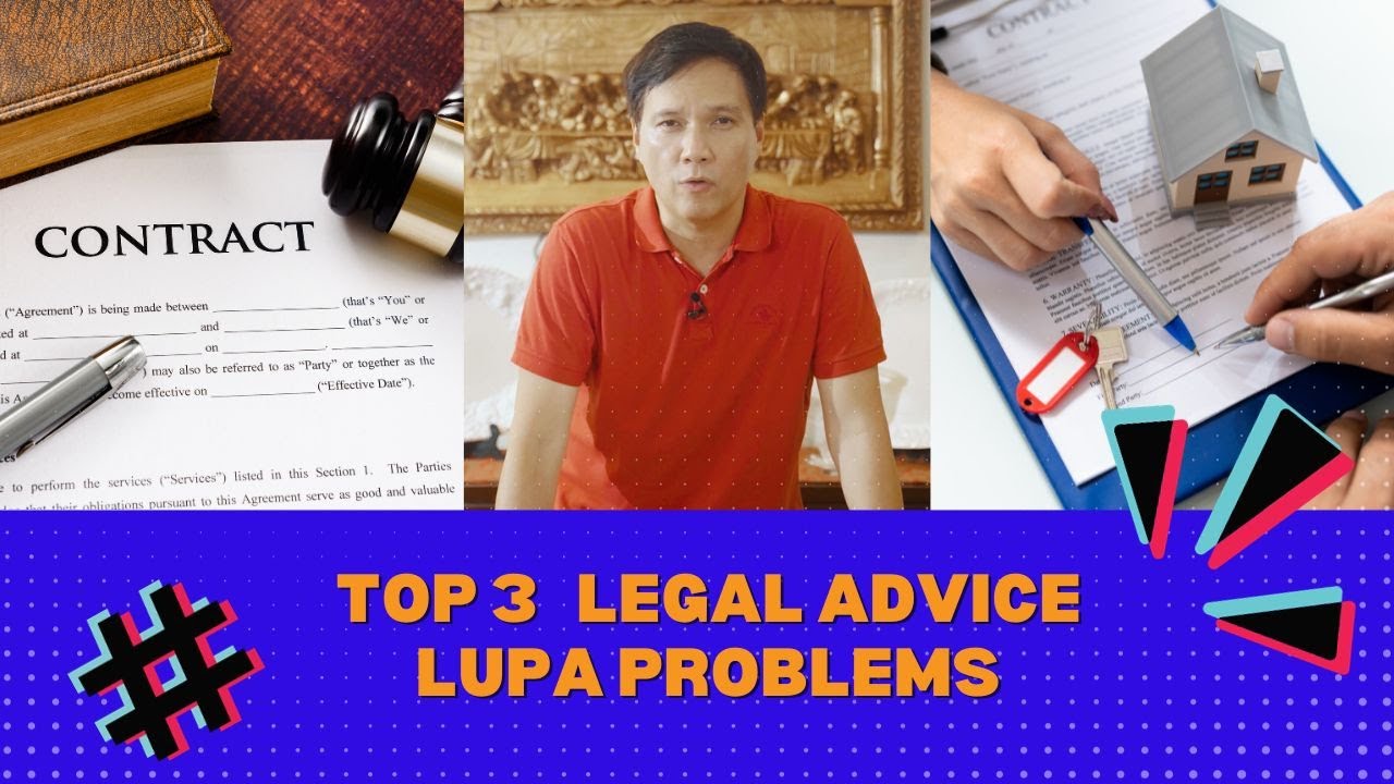 USAPANG LEGAL TOP 3 LUPA PROBLEMS | Atty. Tony Roman #TikTokLawyerPH  Free Legal Advice